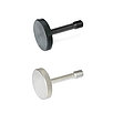 GN 653.2 Steel & Stainless Steel Flat Knurled Thumb