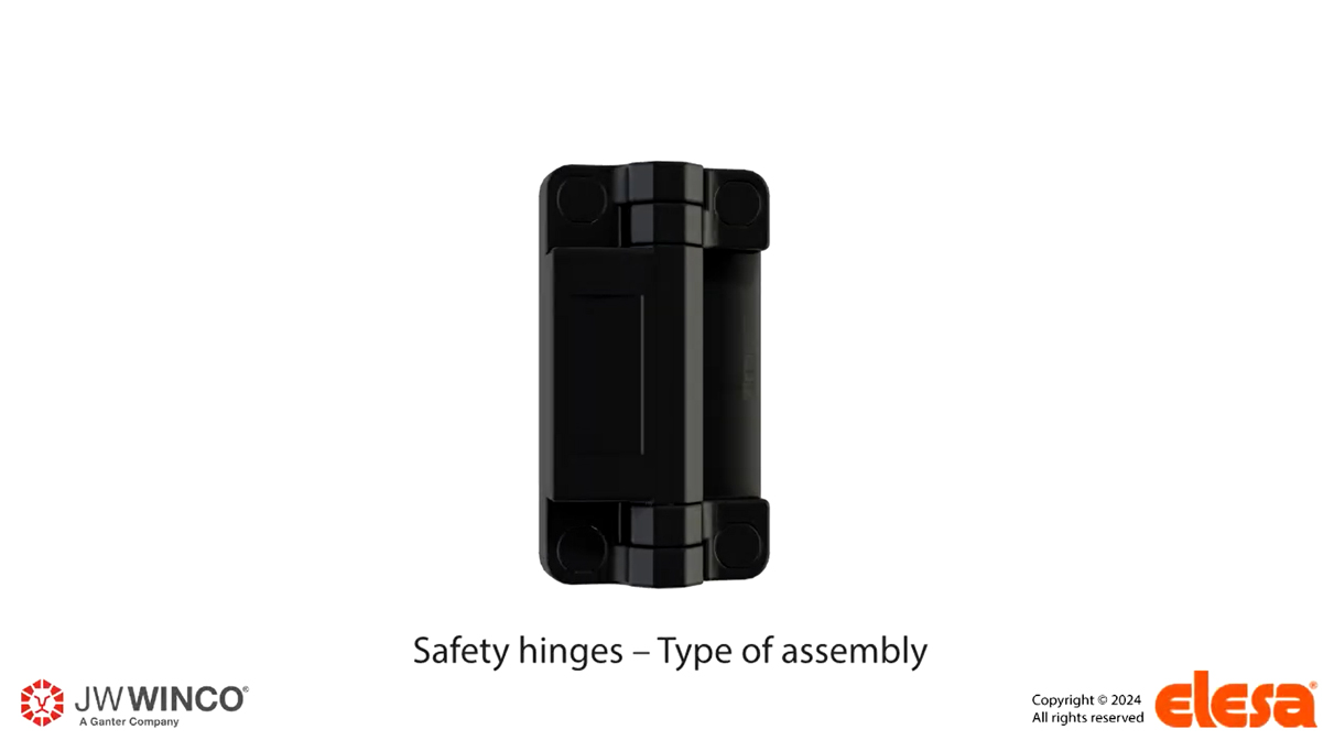 Safety Hinges EN 239.6 - type of assembly